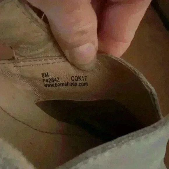 Born Blue/Gray leather slingback slip on shoes womens 8 - Picture 4 of 9